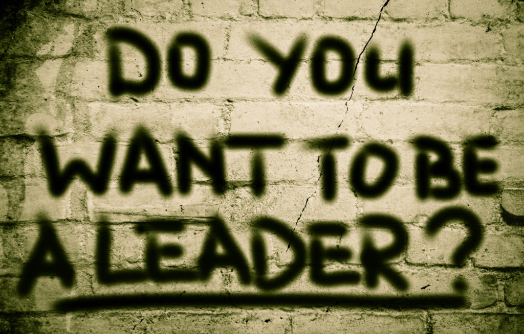 Do You Want To Be A Leader on a wall