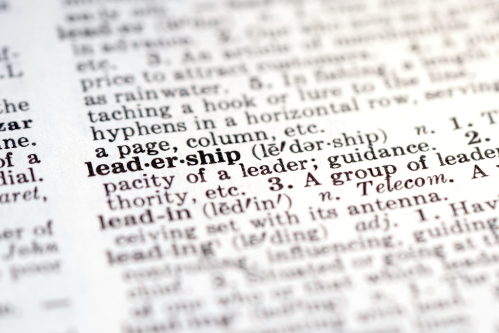 Definition of word leadership in dictionary