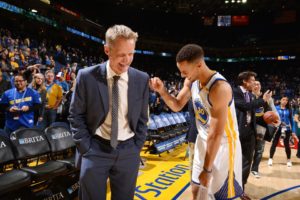 picture of Steve Kerr and Steph Curry